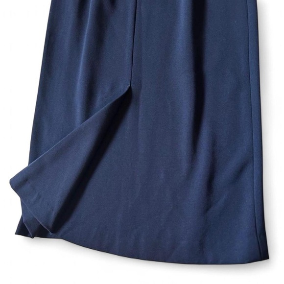 Yohji Yamamoto Y’s navy wool gabardine I-line midi skirt NWT deadstock vintage - Picture 7 of 8